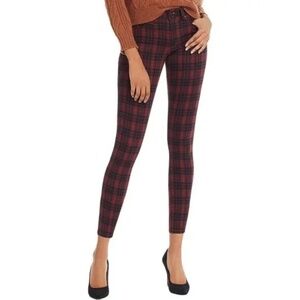 Joe's Jeans | Icon Skinny Ankle Jeans in Crimson Plaid Size 30